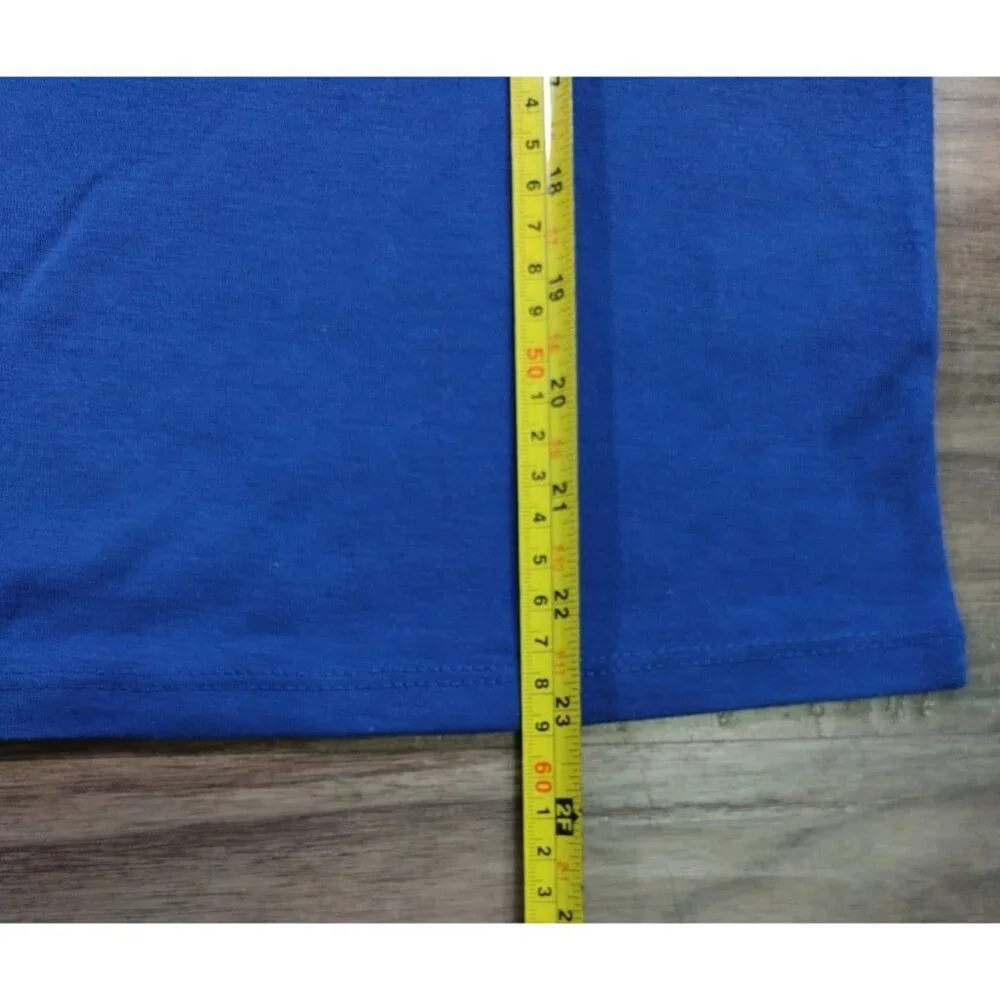 Eddie Bauer Kids Blue Long Sleeve Graphic Shirt Size L (14–16) Excellent